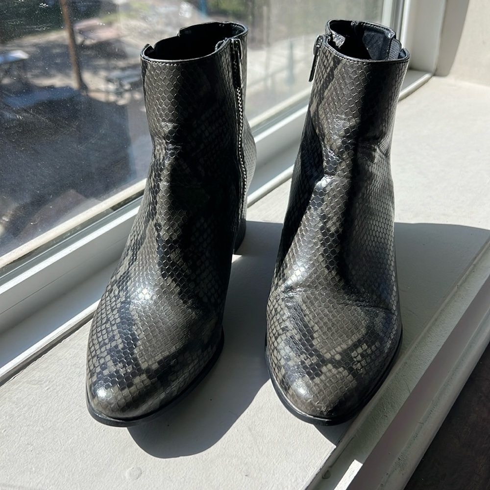 Women's Snakeskin Ankle Boots